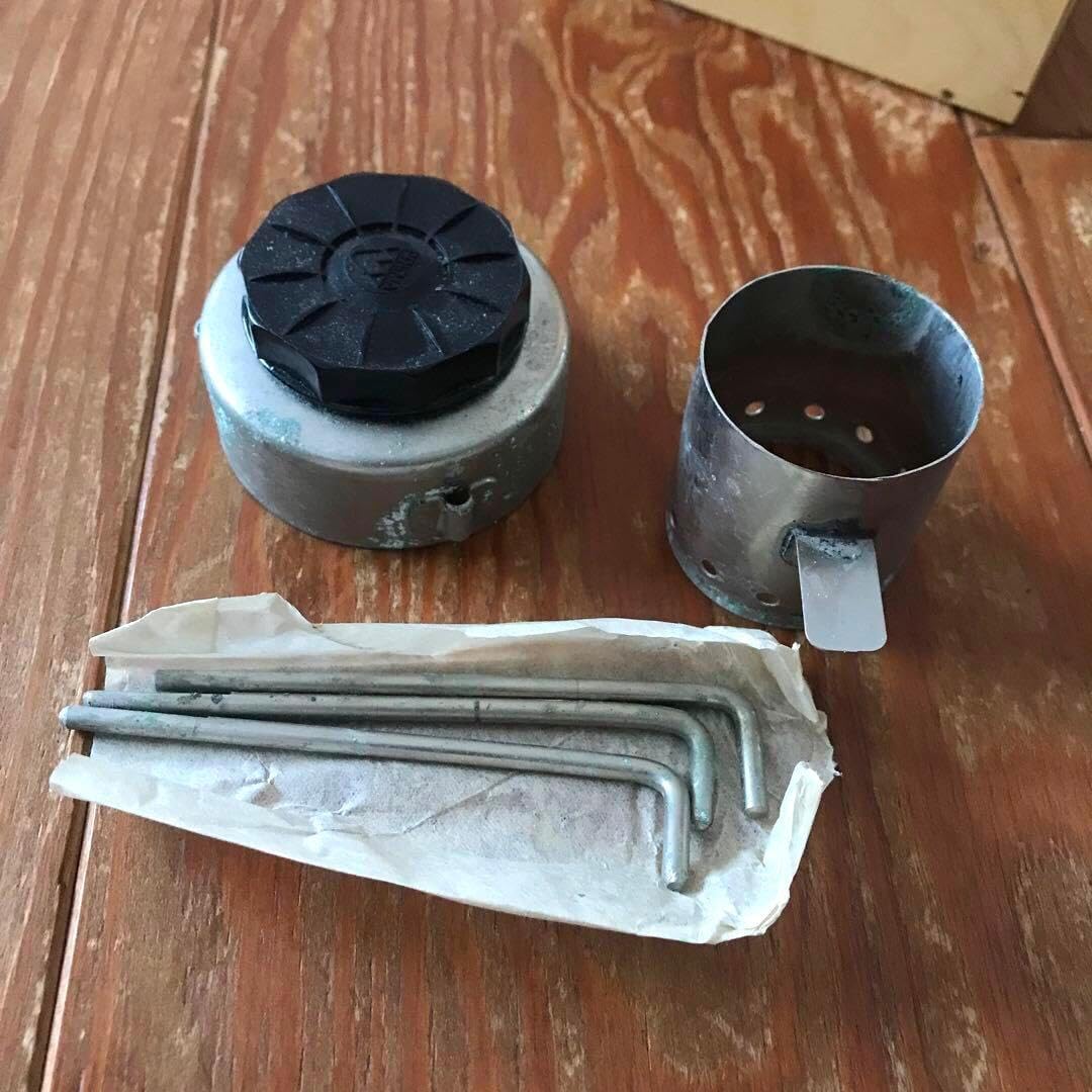 デッドストック チェコ軍アルコールバーナーセット PREMA 木箱入